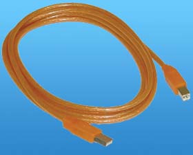 6ft.  USB 2.0 ORANGE CABLE