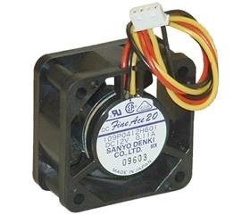 12VDC 1-5/8 X 3/4 SANYO BOX FAN