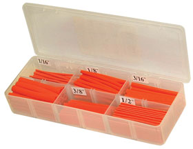 Heat Shrink Assortment, 2-1/2in. Long, Red