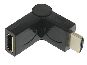 HDMI Coupler, Male to Female Adapter - Adjustable