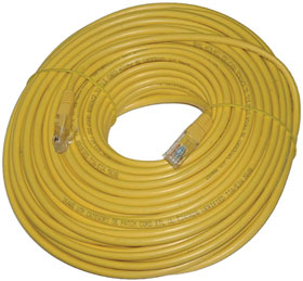 100ft. Cat5e UL Patch Cable, Yellow