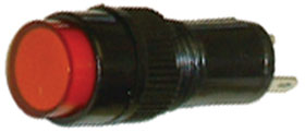 12VDC LED Panel Indicator-Red, 10mm Round