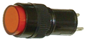 12VDC LED Panel Indicator-Red, 12mm Round