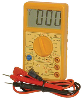 LARGE CHARACTER  LCD MULTIMETER