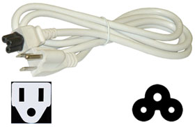 Power Cord 6ft. NEMA 5 to IEC C5