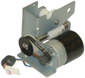 24VDC Motor with Belt Drive Assembly, Used