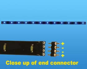 LED Strip Light, 29cm, 12VDC Blue