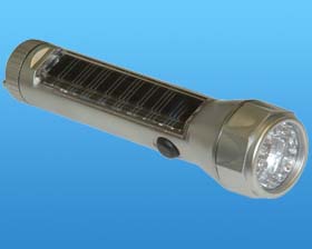 SOLAR 10 LED FLASHLIGHT