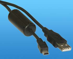 4-1/2 ft. USB CABLE A-MALE TO MINI B- MALE