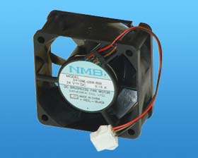 24V DC 2-3/8in SQ. 2 SPEED BOX FAN