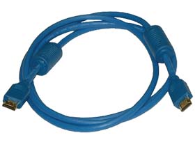 6ft. HDMI MALE-MALE CABLE BLUE