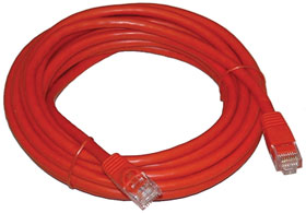 14ft. Cat5e Cross Over Patch Cable, Red