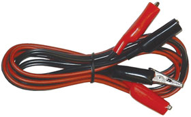 Clip Leads, 7ft. Red and Black