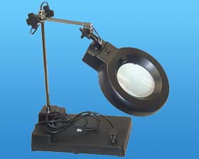 DESKTOP SLIDING ARM LAMP/MAGNIFIER