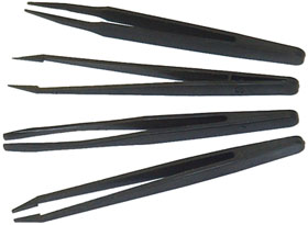 4pcs. ANTISTATIC  TWEEZER SET