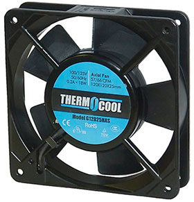 4-11/16in. Square X 1in.  125VAC Box Fan