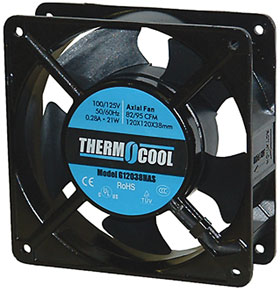 4-11/16in. Square  X 1-1/2in.  125VAC Box Fan