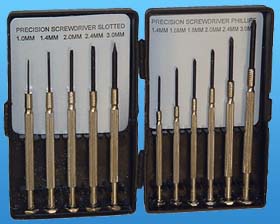 11PC. FLAT & PHILLIPS SCREWDRIVERS