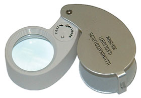 FOLDING 30X LIGHTED MAGNIFIER