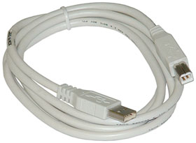 5ft. USB Cable, Type A Male to Type B Male