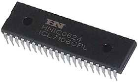 ICL7106CPL 3-1/2 DIGIT CONVERTER/LCD DRIVER IC