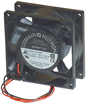 5VDC, 3-1/8in. X  1-1/4in. Comair Box Fan