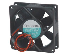 12V, 3-1/8in. SUNON BOX  FAN USED