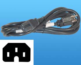 8ft. 16-3 AWG HI-TEMP IEC CORD