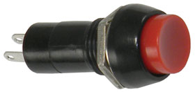 SPST Push Button Switch, Alternate Action, Red