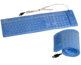 BACKLIT FLEXIBLE FULL SIZE USB KEYBOARD