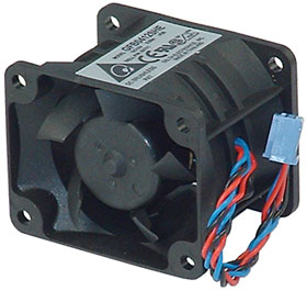 12VDC, 1-U Server Dual Fan Assembly, Delta