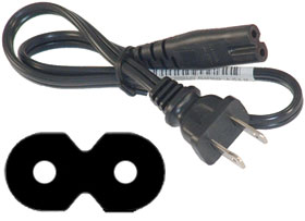 Power Cord 20in. IEC C7 Non-Polarized