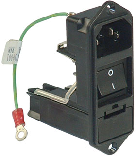 IEC C14 Power Inlet Module with Fuse Holder