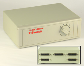 Data Switch, 4 Way with DB-25 Connectors