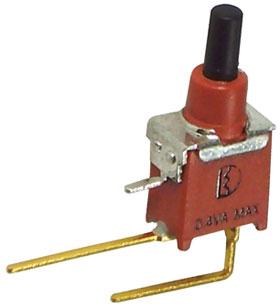 SPST-NO Micro Push Button Switch, Right Angle