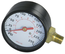 0-250PSI Pressure Gauge