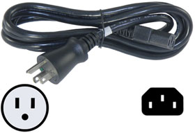 Power Cord 6ft. Hospital Grade to IEC C13