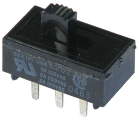 DPDT PC MOUNT SLIDE SWITCH