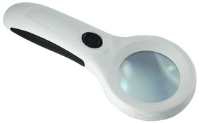 4.5X Lighted Magnifier with White and UV LEDs