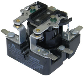 DPST-NO, 24VDC Magnecraft Contactor