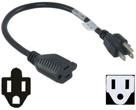 16in. AC Extension Cord