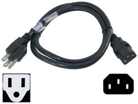 Power Cord 41in. NEMA 5-15P to IEC C13