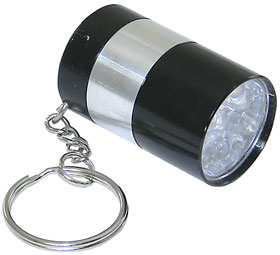 9 LED Keychain Light-Black Case