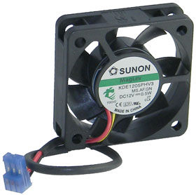 12VDC, 1-15/16in. X 9/16in. Sunon Box Fan