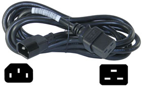 Extension Cord, 10ft. IEC C14 to C19