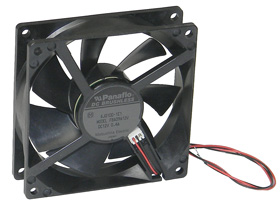 12VDC, 3-5/8 X 1 Panaflo Box Fan