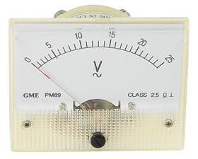 0-25VAC Class 2.5 Analog Panel Meter