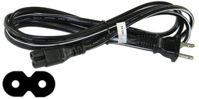 Power Cord 5.5ft. IEC C7 Non-Polarized