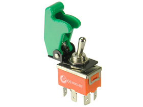 Safety Switch DPDT Quick Connect, Green