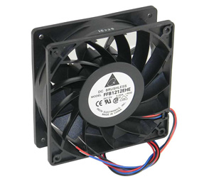 12V 4-11/16 Sq. Fan, Delta